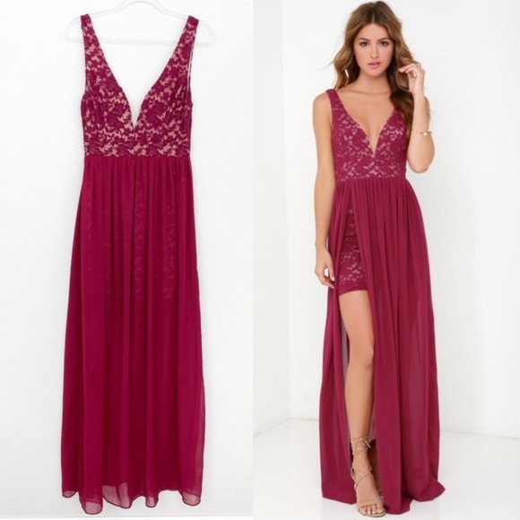 Lulus Dresses & Skirts - Lace Maxi Dress